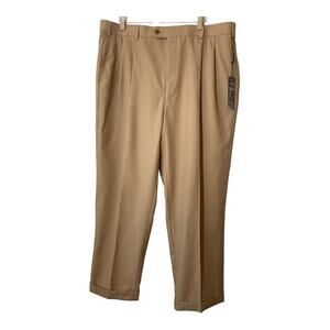 Linea Naturale Mens Dress Slacks Pants 40 NWT Camel Tan inseam 29.5”